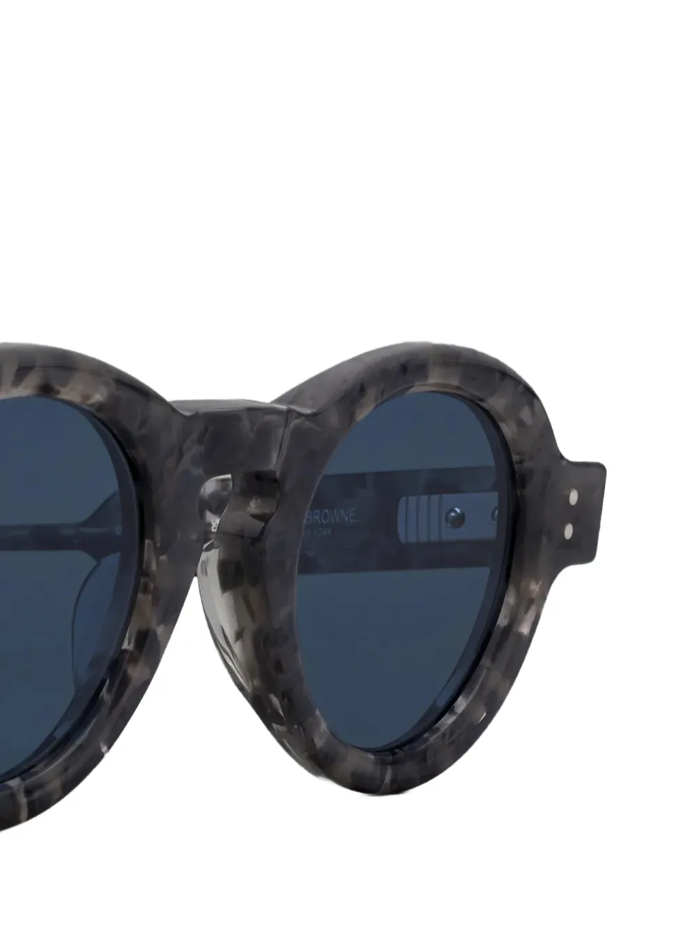 Thom Browne Eyewear Zonnebril met rond montuur Grijs