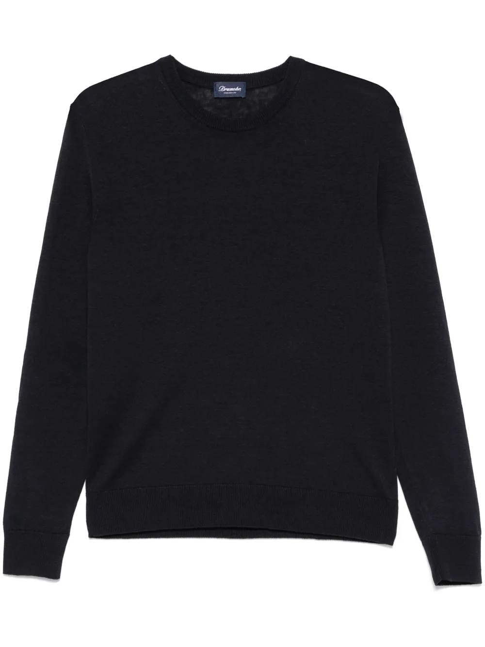 Drumohr pull en maille fine | bleu | Image 1