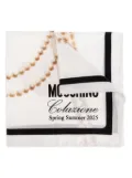 Moschino silk scarf - White