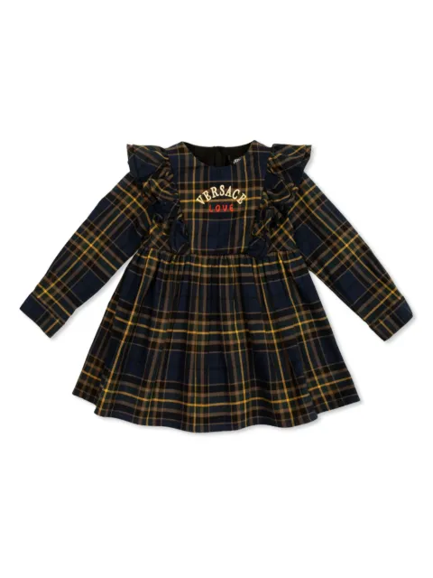 Versace Kids checked dress