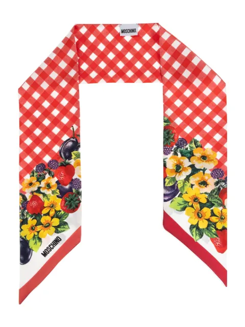 Moschino floral-print scarf 