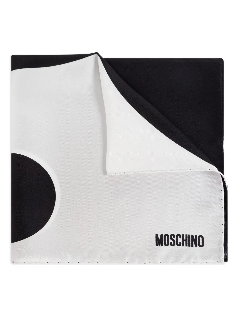 Moschino Zijden sjaal Zwart