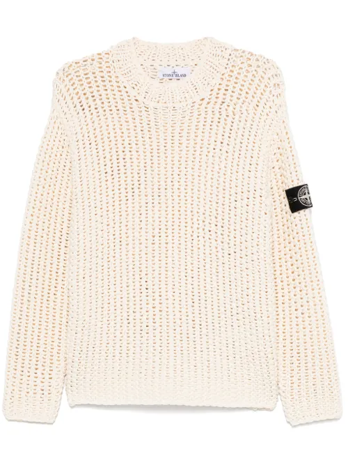 Pull en maille ajourée - Stone Island - Modalova
