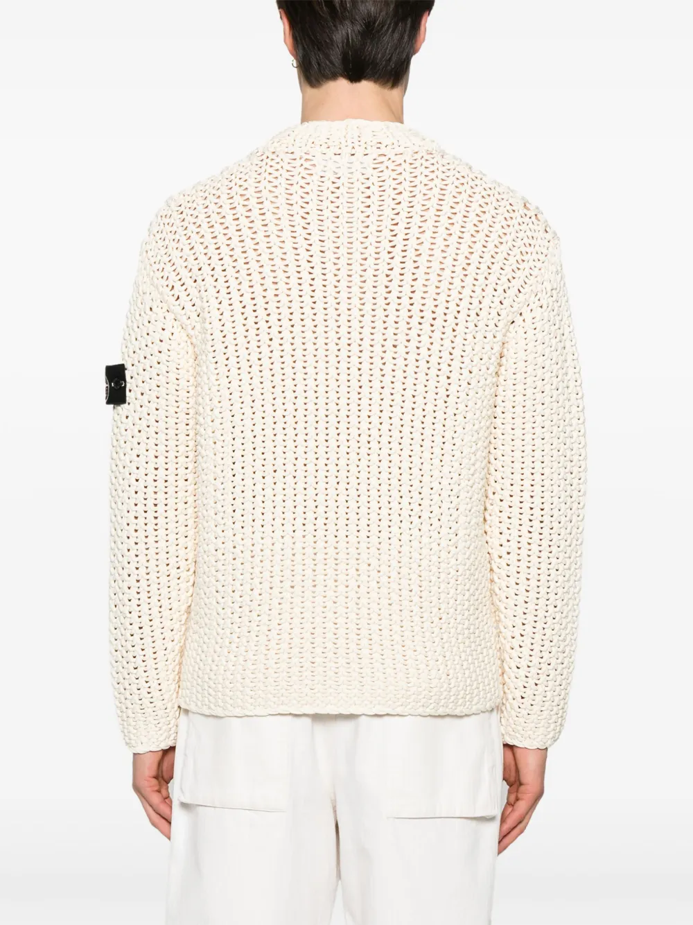 Stone Island Opengebreide trui Beige