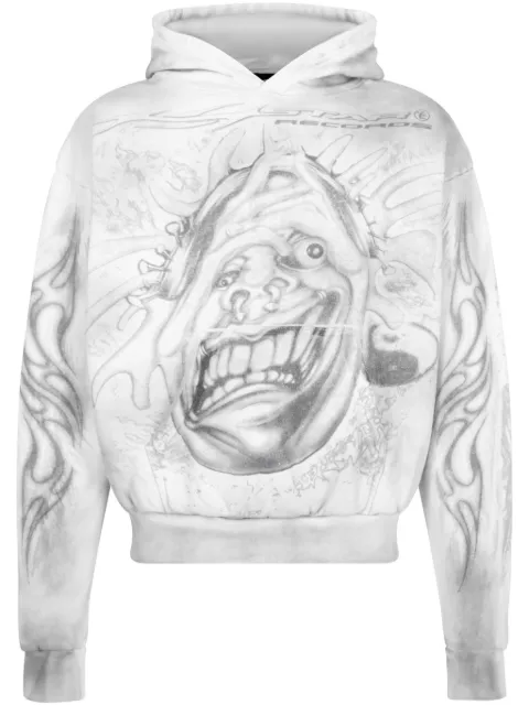 HELLSTAR hoodie Hstar Records "White"