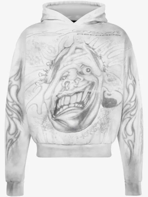 HELLSTAR Hstar Records "White" hoodie