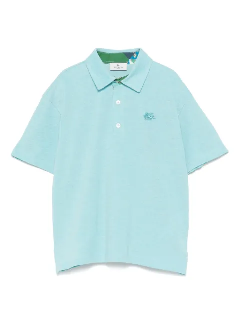 ETRO KIDS Pegaso-embroidered polo shirt