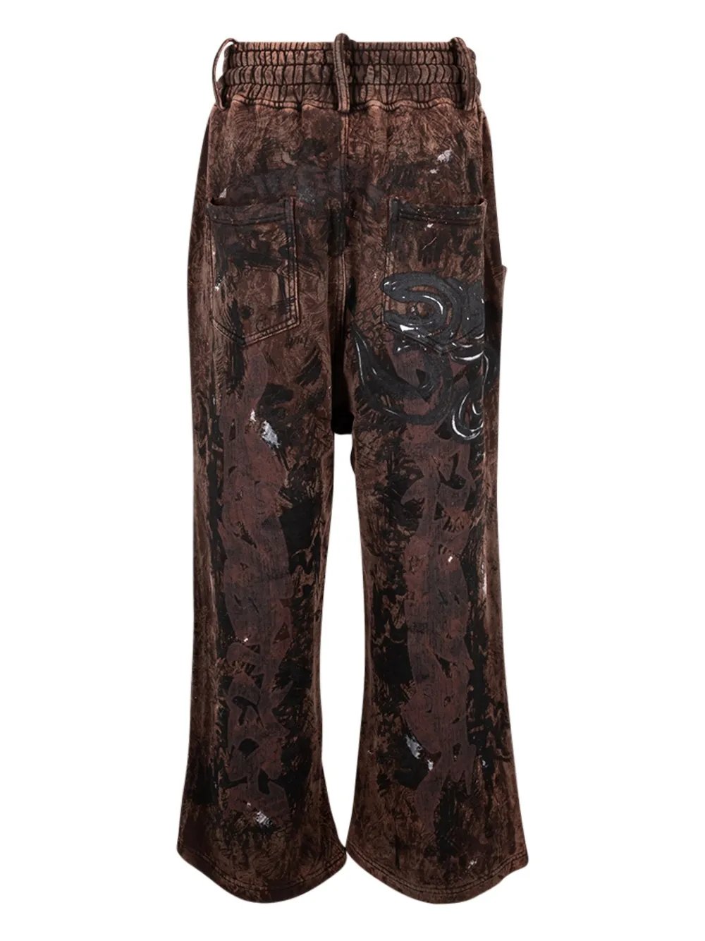 HELLSTAR Graffiti Brown track pants - Bruin