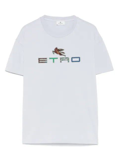 ETRO KIDS logo-embroidered T-shirt