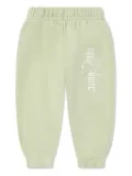 Off-White Kids logo-print track pants - Green