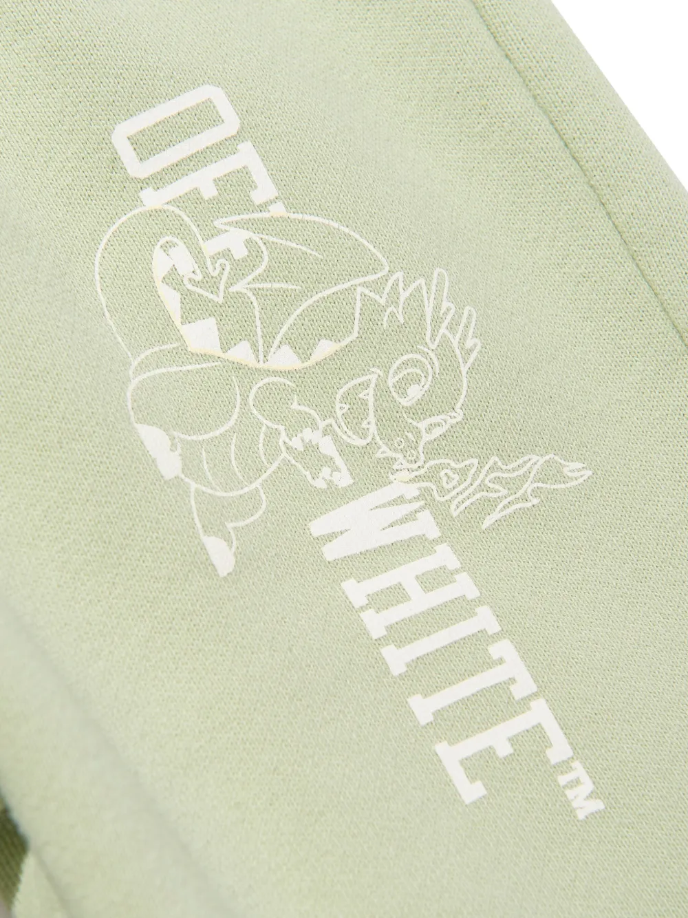 Off-White Kids Trainingsbroek met logoprint Groen