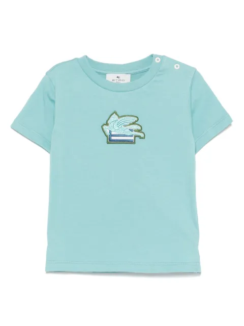 ETRO KIDS playera con bordado Pegaso