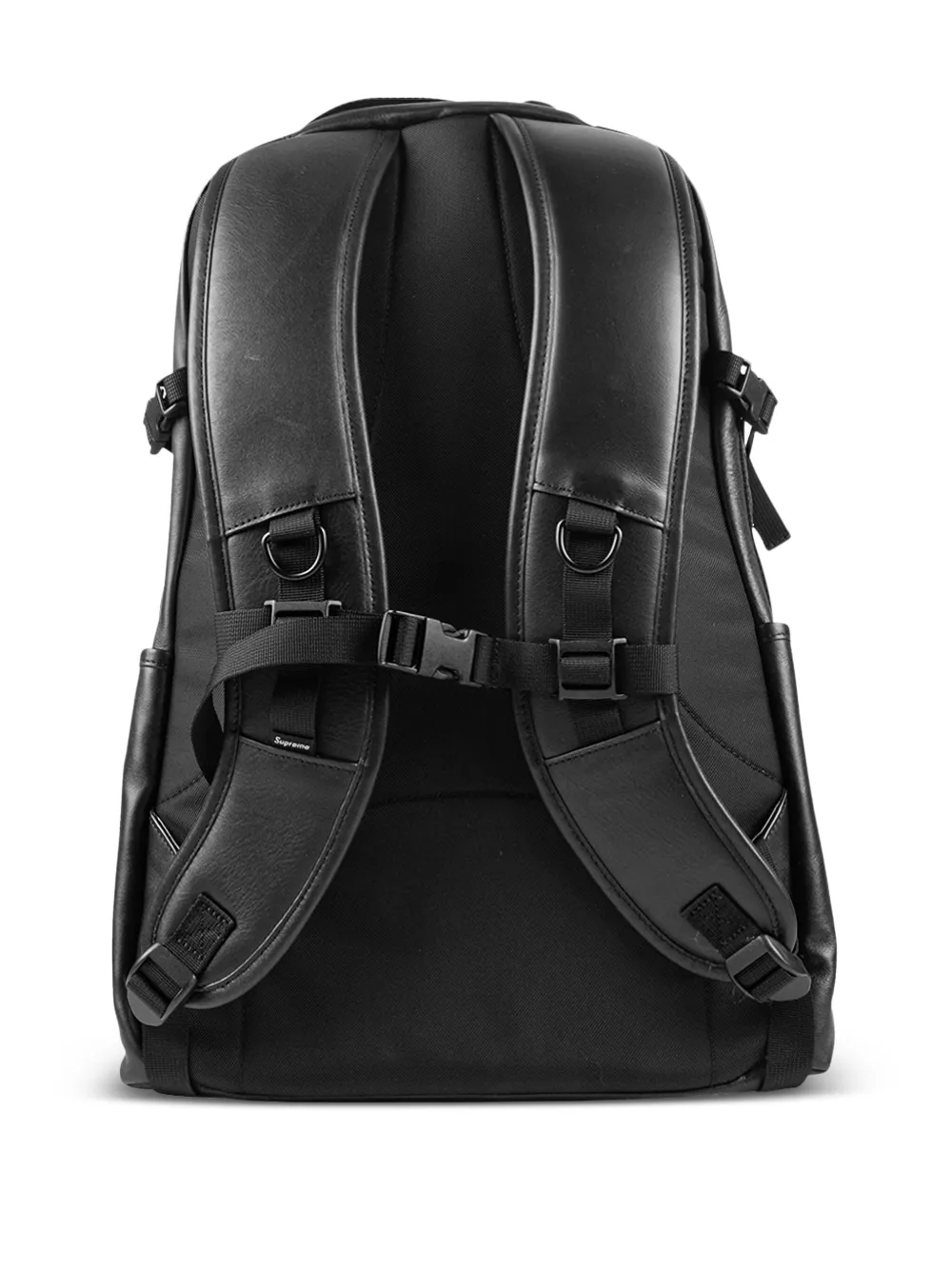 Supreme leather backpack - Zwart