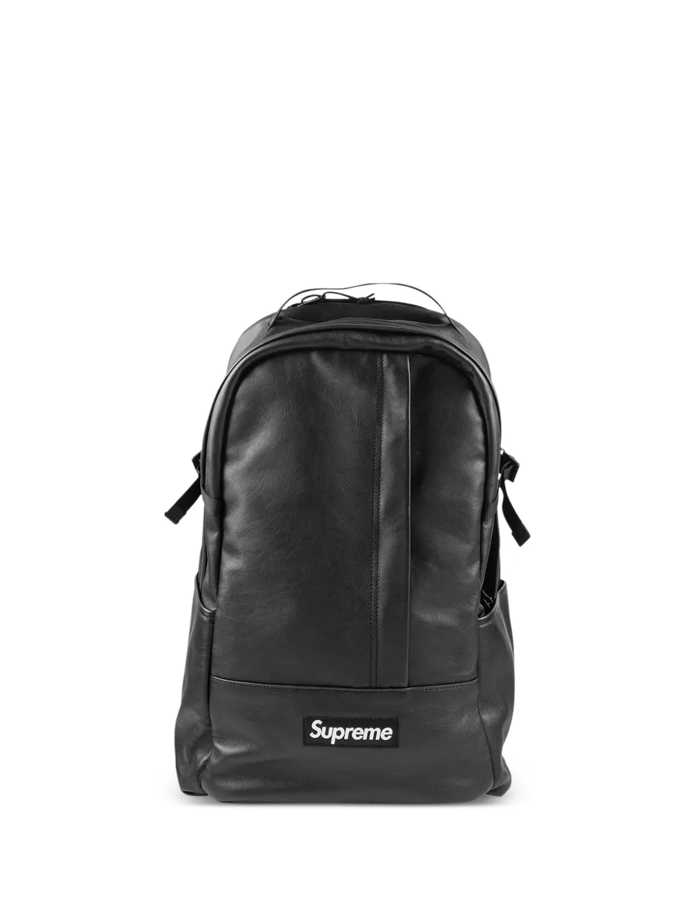 Supreme leather backpack Zwart