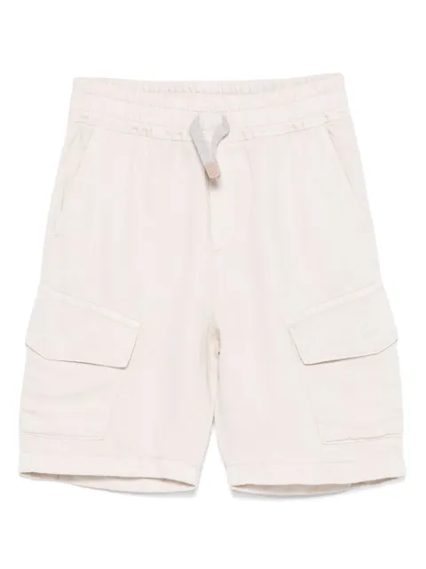 Eleventy Kids shorts cargo con parche del logo