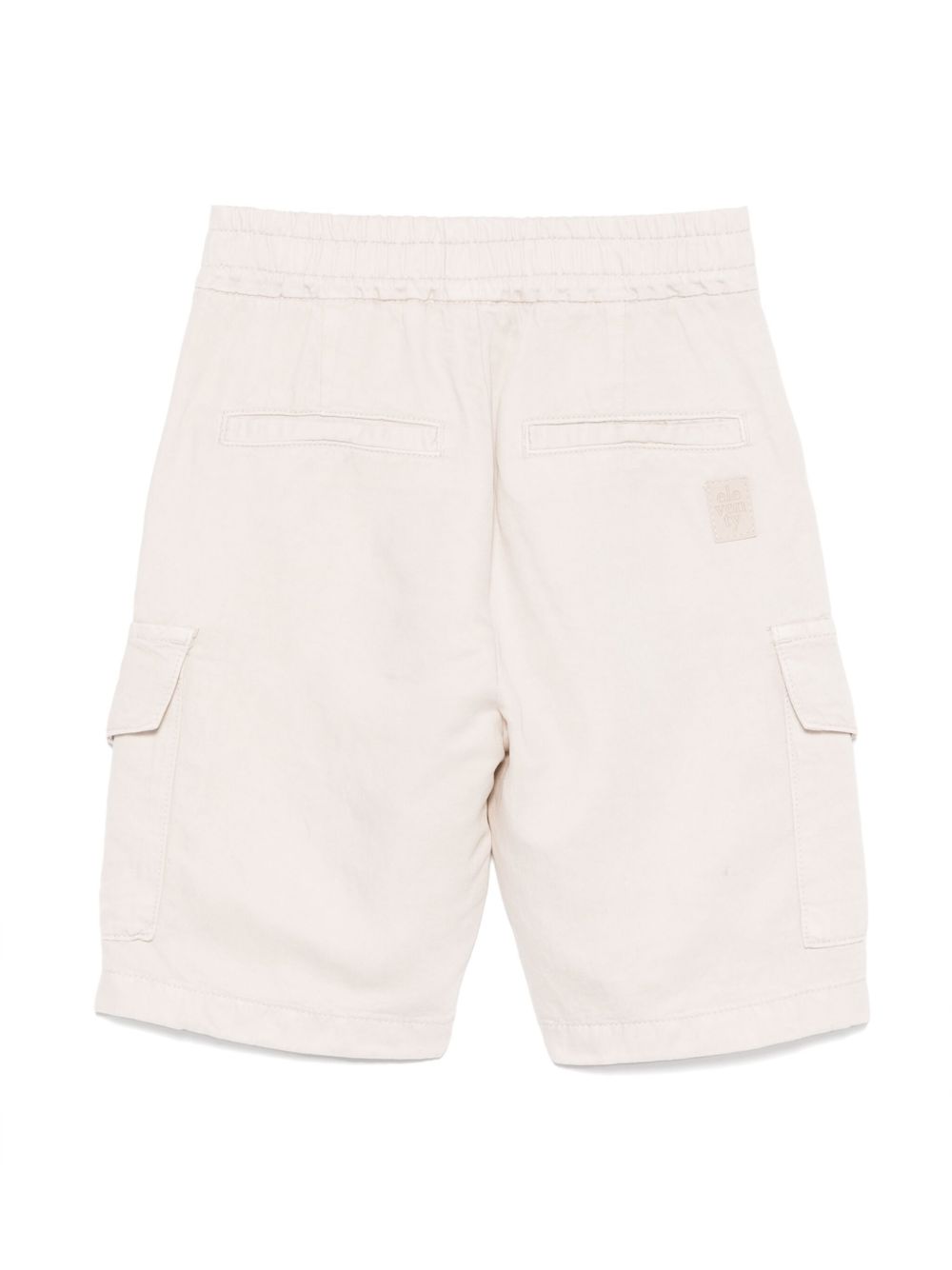 Eleventy Kids Shorts met logopatch - Beige