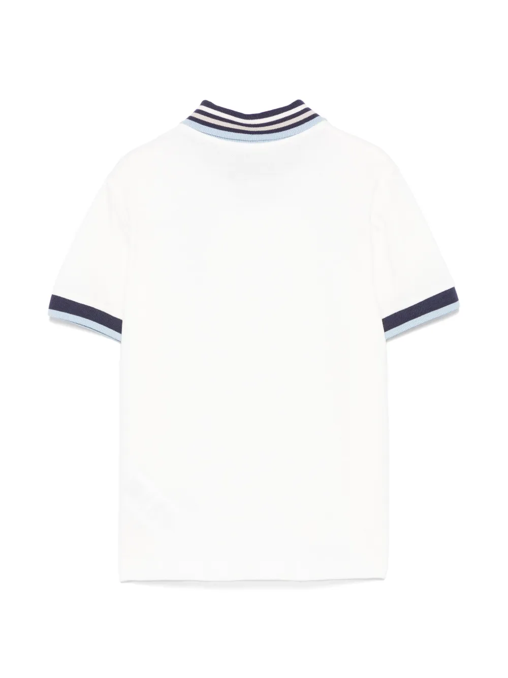 Fay Kids Poloshirt met geborduurd logo - Wit