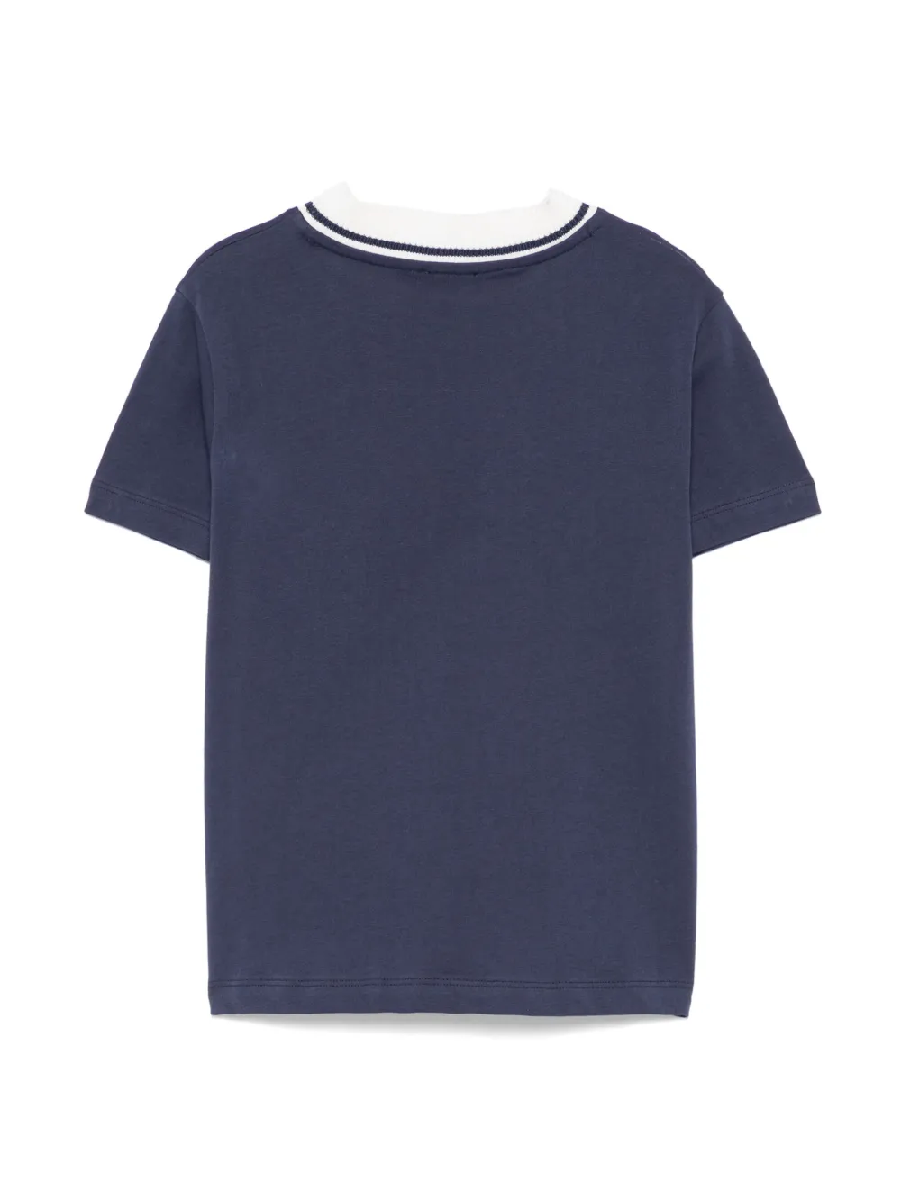 Fay Kids T-shirt met geborduurd logo - Blauw