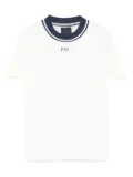 Fay Kids logo-embroidered T-shirt - White