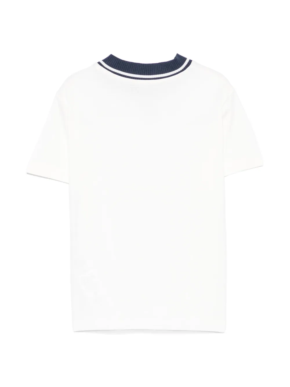 Fay Kids T-shirt met geborduurd logo - Wit