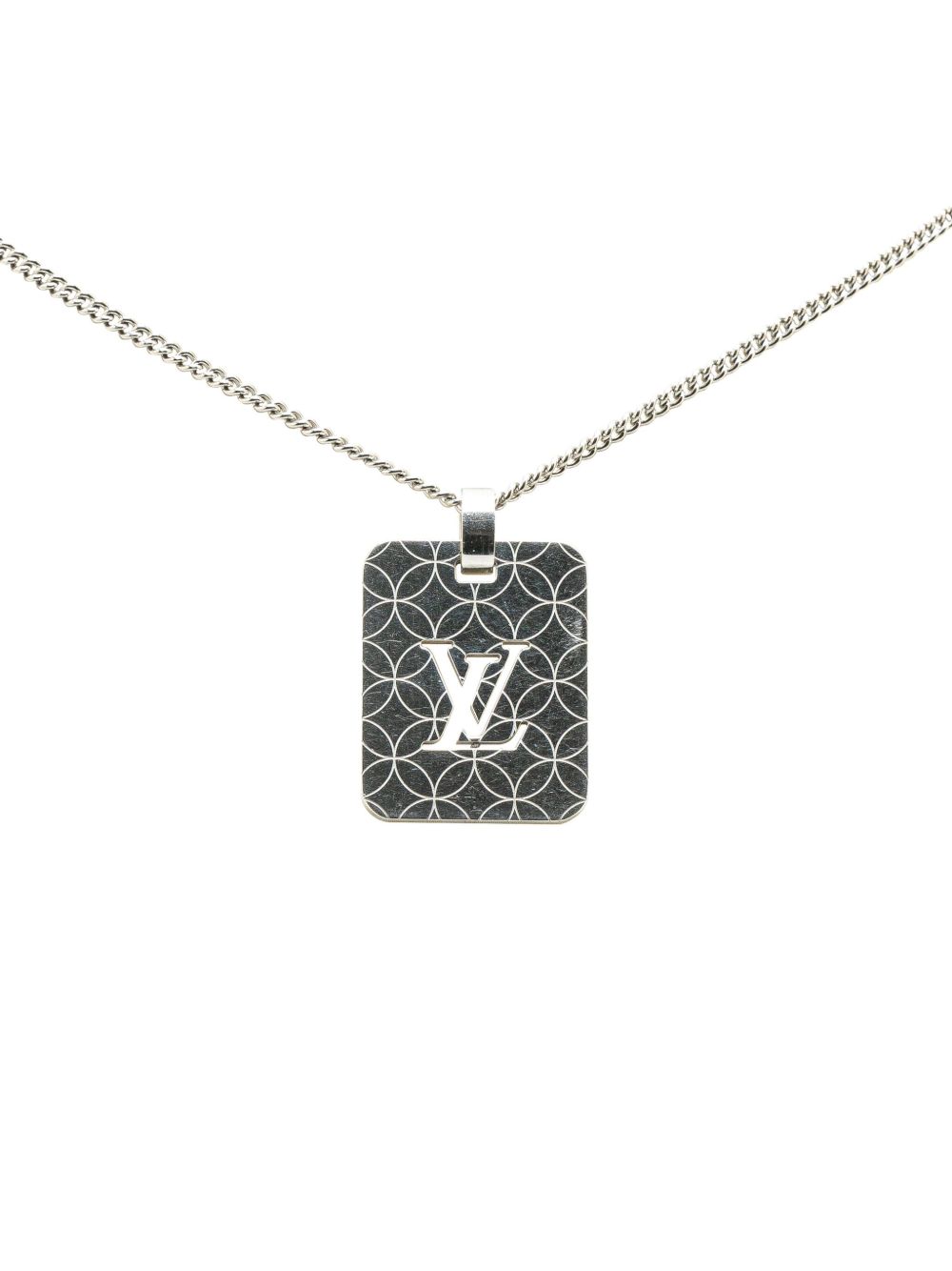 LOUIS VUITTON 1990-2024 BRASS PENDENTIF CHAMPS ELYSEES NECKLACE COSTUME NECKLACE