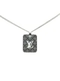 Louis Vuitton Pre-Owned 1990-2024 Brass Pendentif Champs Elysees Necklace costume necklace - Silver