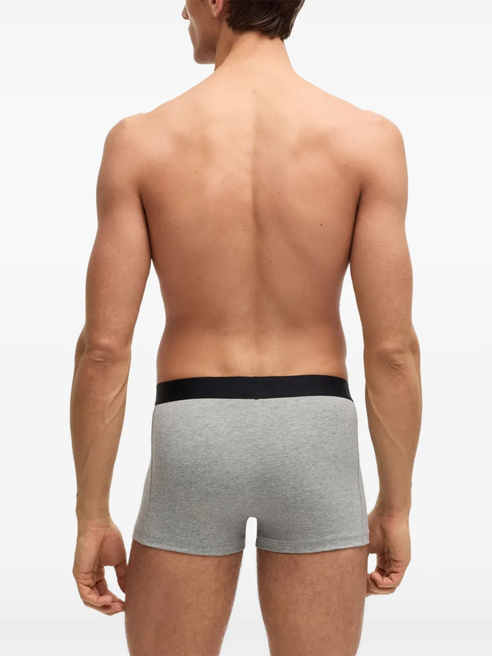 BOSS Drie boxershorts met logoband Zwart
