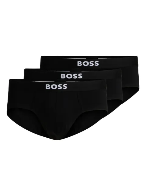 BOSS set de  tres piezas de ropa interior con logo en la pretina