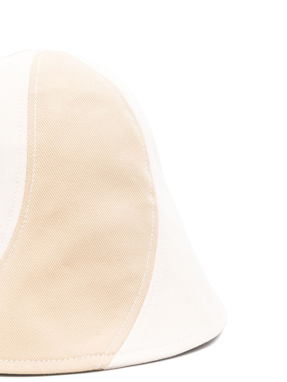 Jacquemus Gestreepte vissershoed - Beige