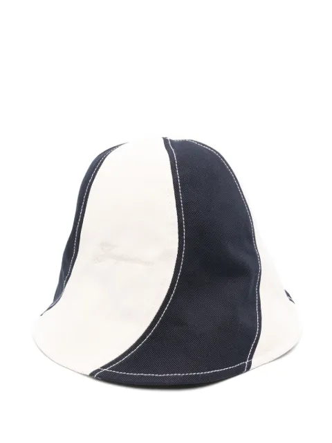 Jacquemus gorro de pescador con motivo de rayas