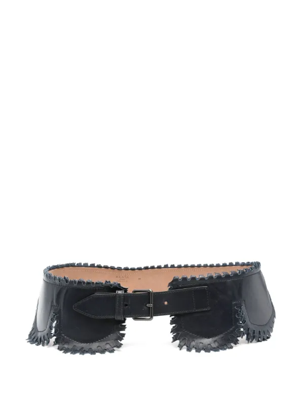 Alaïa Pre-Owned 2000s レザーベルト | ブルー | FARFETCH JP