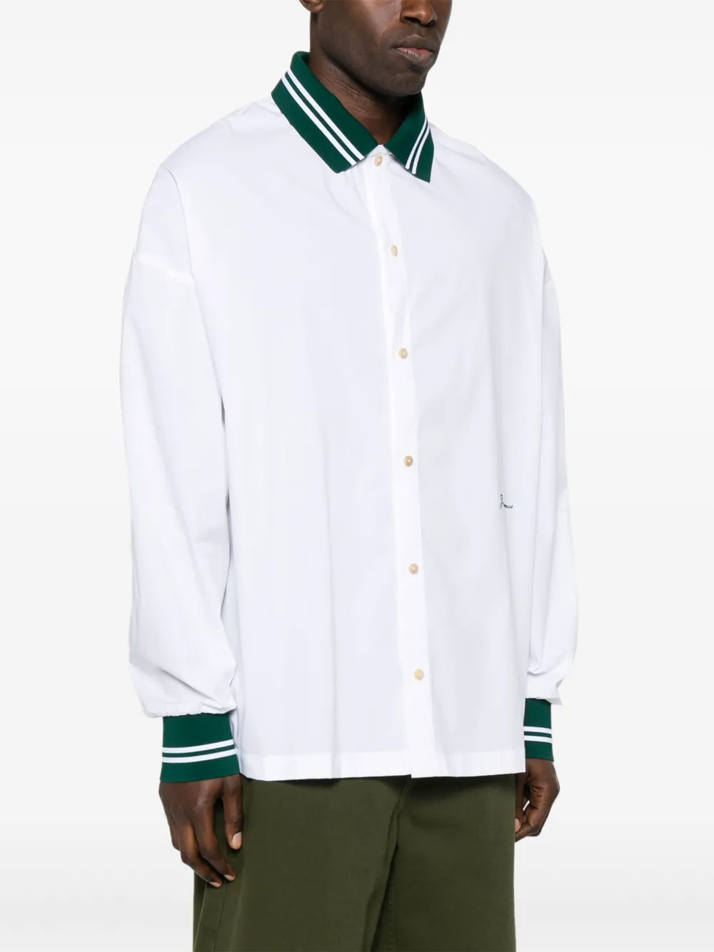 Jacquemus La Chemise Baseball ML overhemd Wit