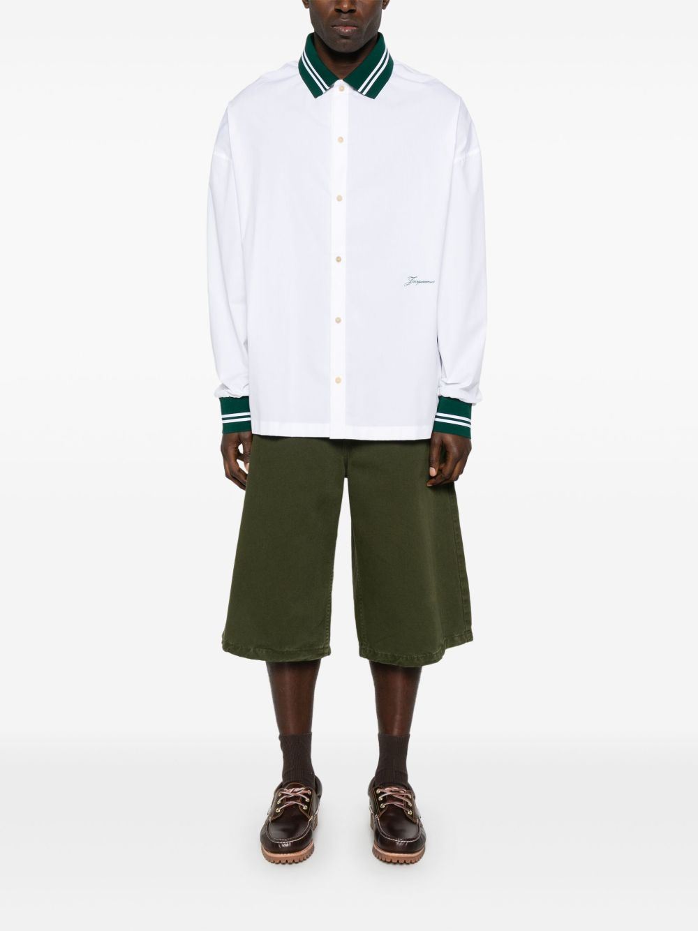 Jacquemus La Chemise Baseball ML overhemd - Wit