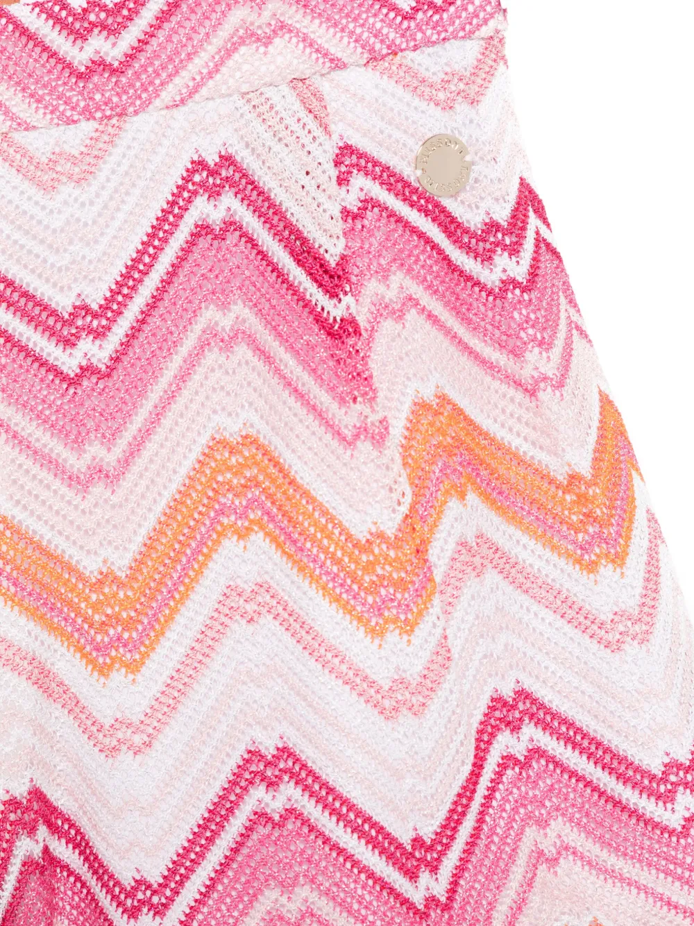 Missoni Kids Shorts met zigzag-patroon Roze
