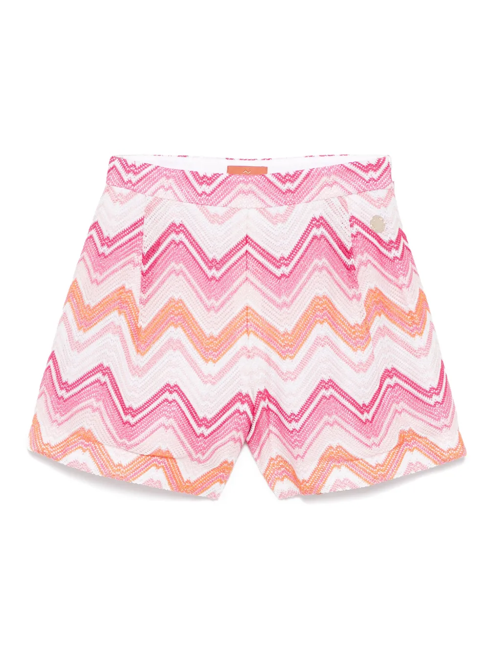 Missoni Kids Shorts met zigzag-patroon Roze