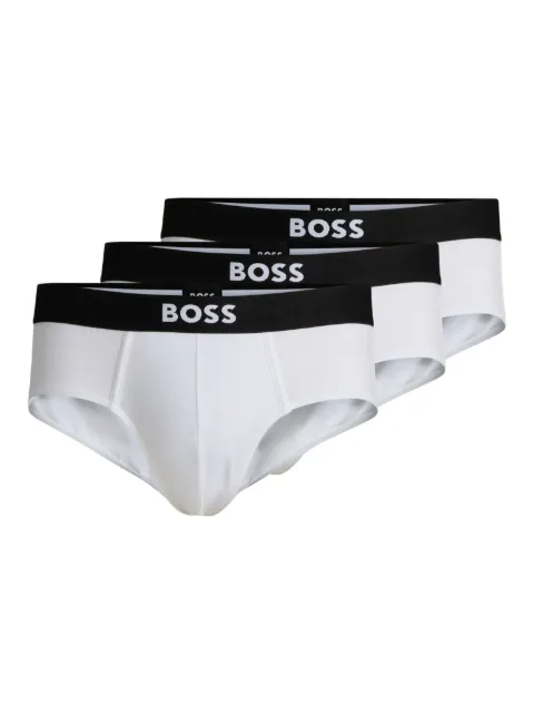 BOSS logo-waistband briefs (pack of three)