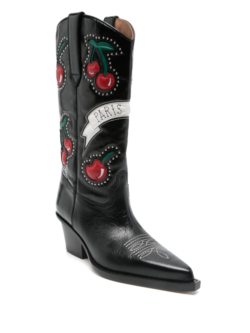 Paris Texas 60mm Cherry Blossom boots Zwart