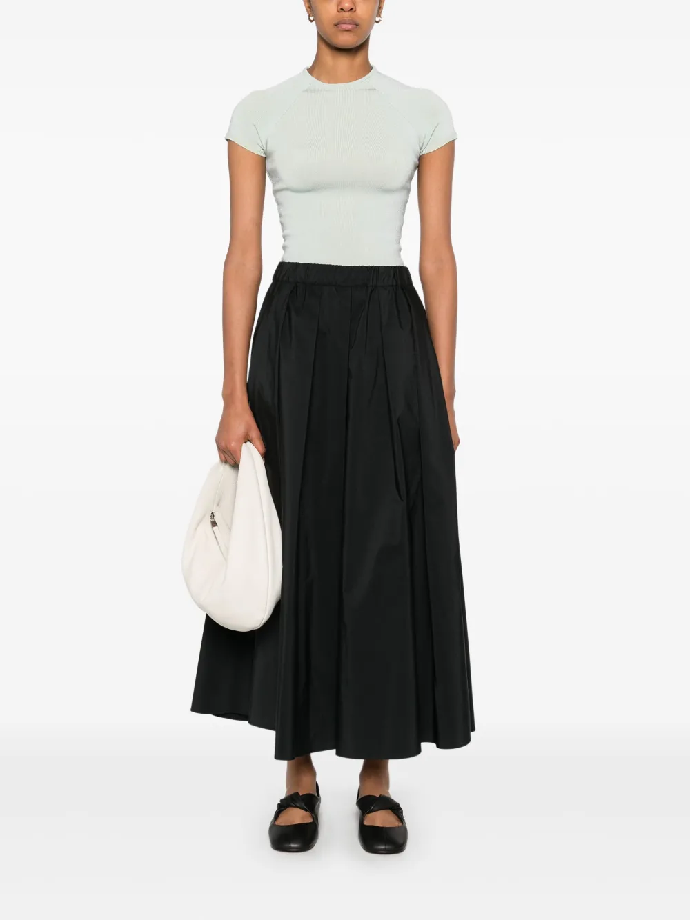 Max Mara Curvato maxi-rok - Zwart