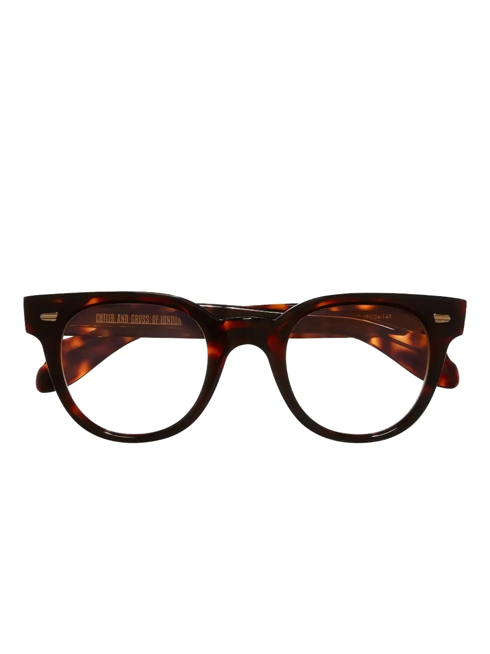 Cutler & Gross 1392-02 bril met rond montuur Bruin