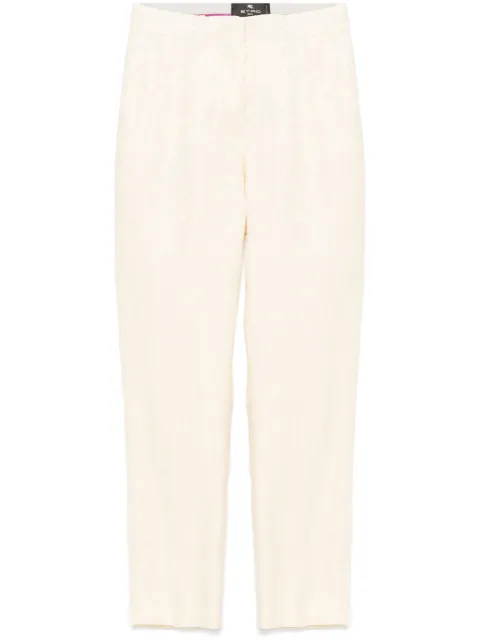 ETRO pantalones con motivo de cachemira en jacquard