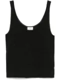 Saint Laurent lurex knitted tank top - Black
