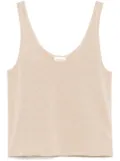 Saint Laurent lurex knitted tank top - Neutrals