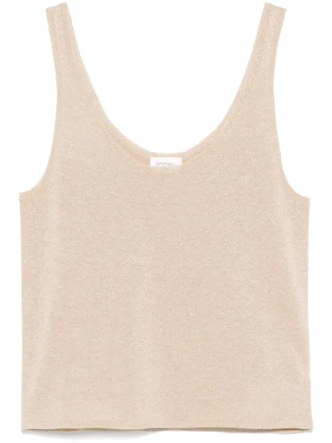 Saint Laurent lurex knitted tank top