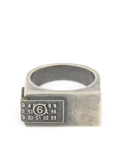 MM6 Maison Margiela numbers-motif ring 