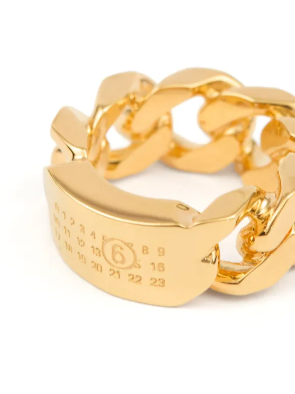 MM6 Maison Margiela Minimal リング | ゴールドトーン | FARFETCH JP