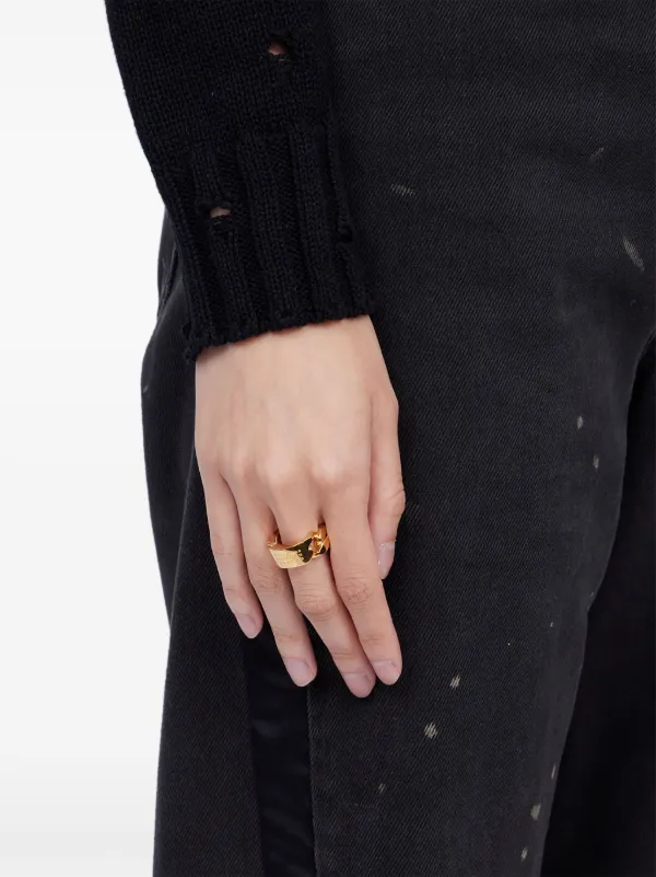 MM6 Maison Margiela Minimal リング | ゴールドトーン | FARFETCH JP