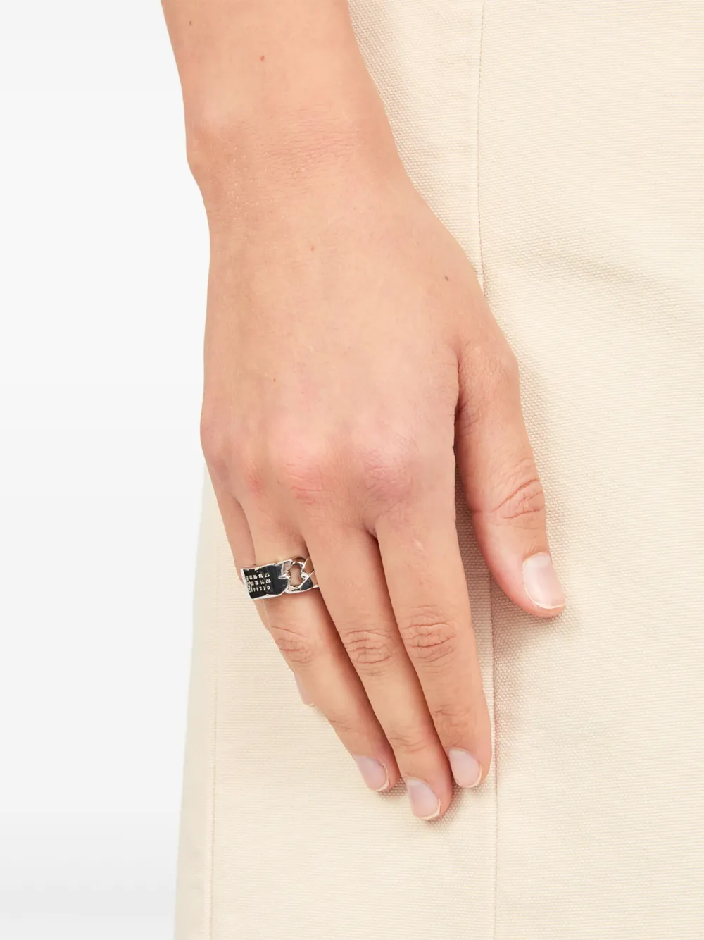 MM6 Maison Margiela Minimal ring - Zilver