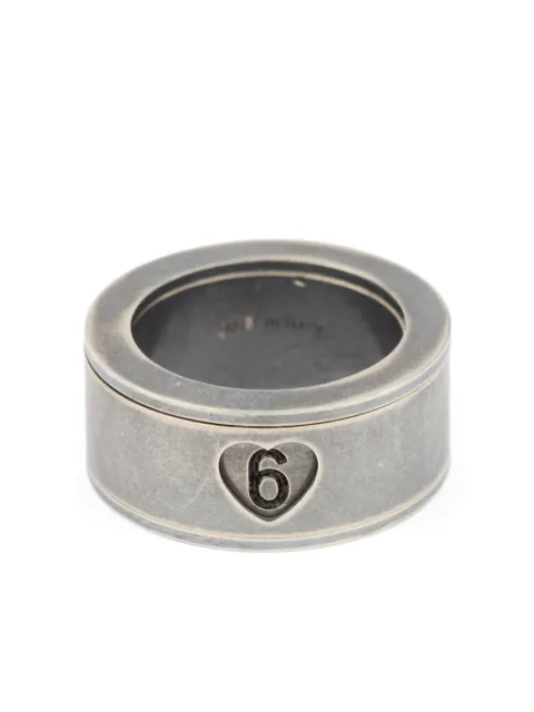 MM6 Maison Margiela anillo con forma de corazón