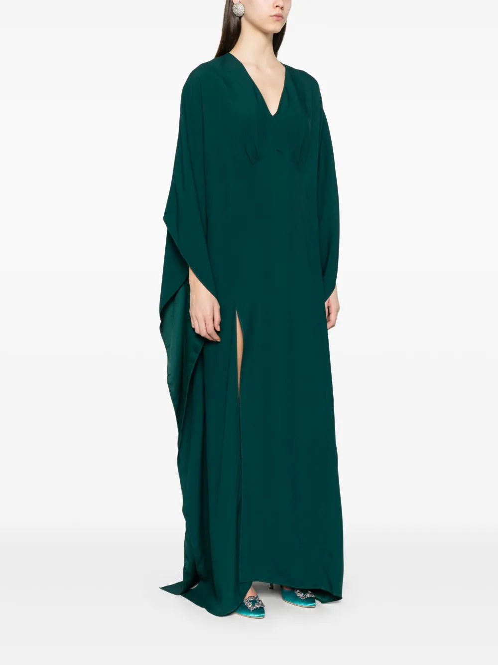 Shop Taller Marmo Obsession Maxi Dress In Green