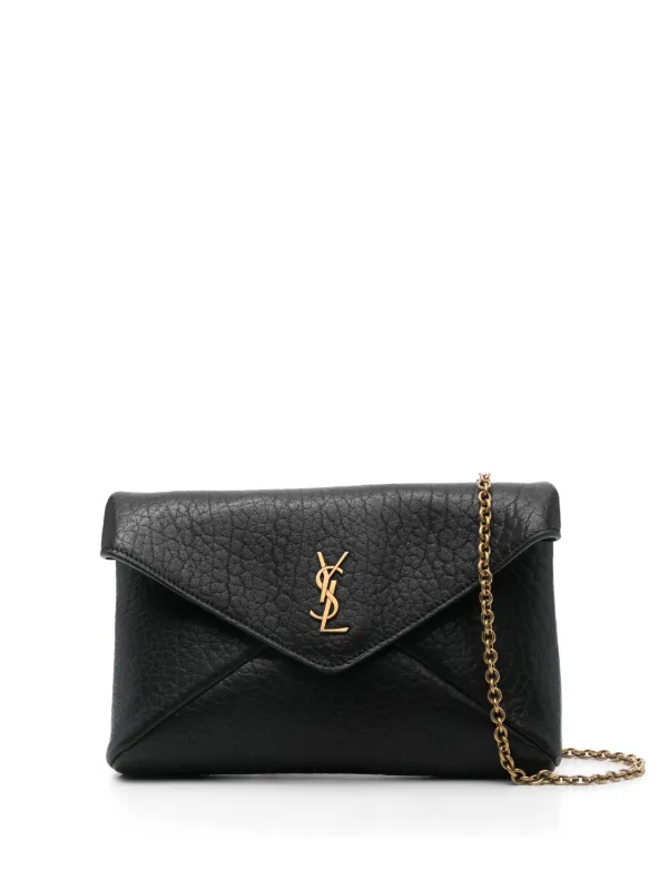 Yves Saint Laurent 黒 クラッチバッグ Yves Saint Laurent イヴサンローラン セカンドバッグ クラッチ